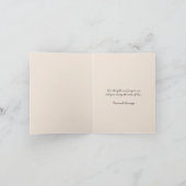 Mit tiefster Sympathiekarte Dankeskarte (Innenseite)