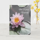 Mit tiefster Sympathiekarte Karte (Gelbe Blume)