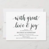 Mit toller Liebe Probe Dinner Einladungskarten (Vorderseite)