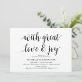 Mit toller Liebe Probe Dinner Einladungskarten (Stehend Vorderseite)