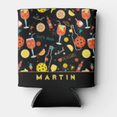 Mit Ton-Diners und 🍾 🥂 Getränken - Pickleball Dosenkühler (Vorderseite)