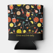 Mit Ton-Diners und 🍾 🥂 Getränken - Pickleball Dosenkühler (Rückseite)