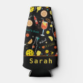 Mit Ton-Diners und 🍾 🥂 Getränken - Pickleball Flaschenkühler (Vorderseite)