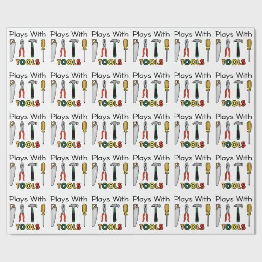 Mit Tools Geschenkpapier (Flach)