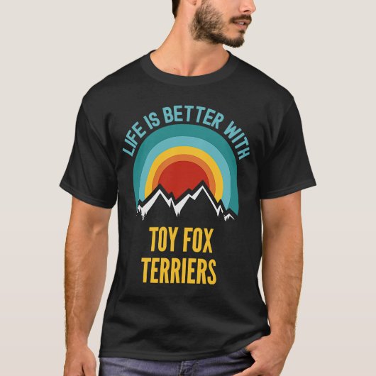 Mit Toy Fox Terrier Dog Owner T-Shirt (Vorderseite)