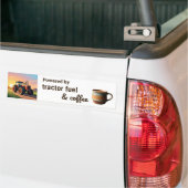 Mit Traktor Fuel Coffee Tasse betriebener Spaß Autoaufkleber (Auf Lkw)