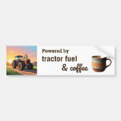 Mit Traktor Fuel Coffee Tasse betriebener Spaß Autoaufkleber (Vorne)