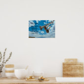 Mit Trompeten macht der Herr fröhlich Lärm Poster (Küche)