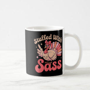 Mit Truthahn ausgestopft Cute Nk Coquette Thanksgi Kaffeetasse