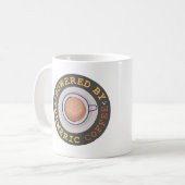 Mit turmerischem Kaffee versorgt Kaffeetasse (Vorderseite Links)