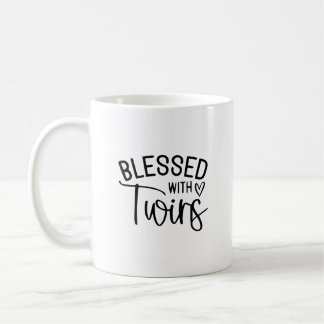 Mit Twins gesegnet - Funny Mama Life Zitat Kaffeetasse