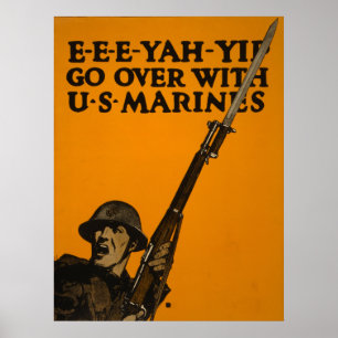 Mit U.S. Marines überholen Poster
