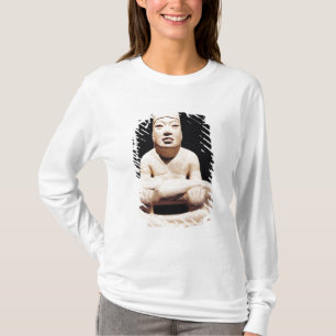 Mit überkreuzten Beinen Zahl, die ein Baby, Olmec T-Shirt