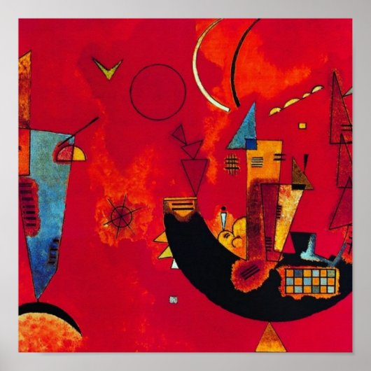 Mit und Gegen, 1929 von Wassily Kandinsky Poster (Vorne)