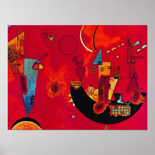 Mit und Gegen, 1929 von Wassily Kandinsky Poster (Vorne)