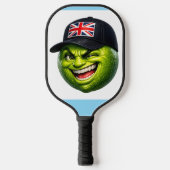 Mit Union Jack Kappe, britisches Pickleball Paddle (Vorderseite)