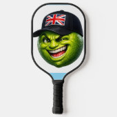 Mit Union Jack Kappe, britisches Pickleball Paddle (Rückseite)