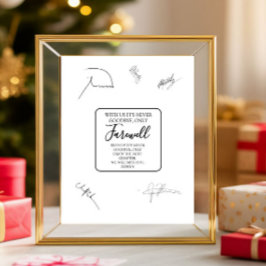 Mit uns ist es nie auf Wiedersehen nur Abschiedsze Fotodruck