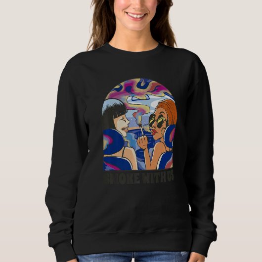 Mit uns rauchen sweatshirt (Vorderseite)