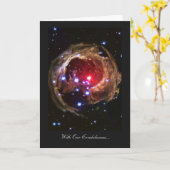 Mit unserem Beileid, Red Superriant Star Karte (Gelbe Blume)