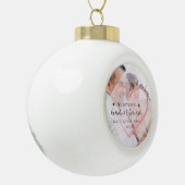 Mit unserem ganzen Herzen Wir Liebe Großeltern Wei Keramik Kugel-Ornament (Links)