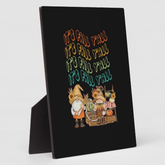 Mit unserem "It's Fall Y'all"-Design werden wir wi Fotoplatte (Seite)