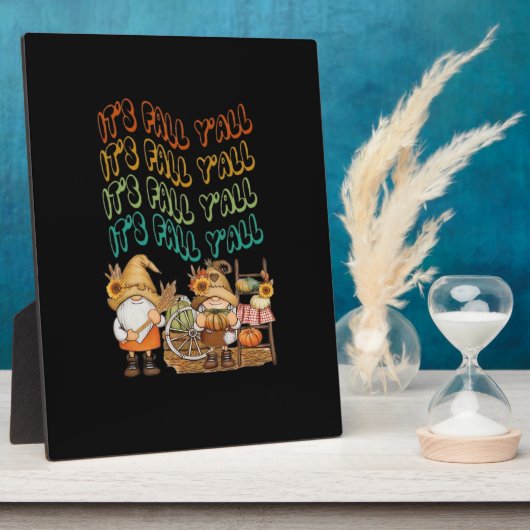 Mit unserem "It's Fall Y'all"-Design werden wir wi Fotoplatte (Seite)