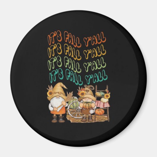 Mit unserem "It's Fall Y'all"-Design werden wir wi Magnet (Vorne)