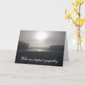 Mit unserem tiefsten Beileid Karte (Gelbe Blume)