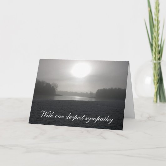 Mit unserem tiefsten Beileid Karte (Vorderseite)