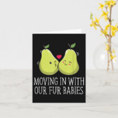 Mit unseren Pelzbabys Hochzeitsfeiern einziehen _1 Karte (Gelbe Blume)