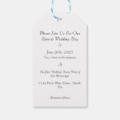 Mit unserer Dankbarkeit Geschenkanhänger (Rückseite)