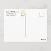 Mit unserer Dankbarkeit Postkarte (Rückseite)