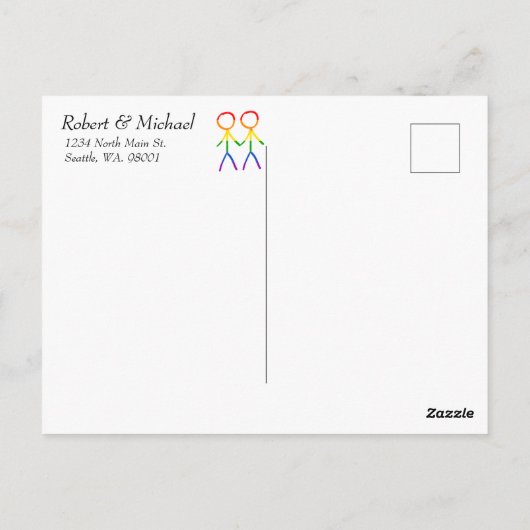 Mit unserer Dankbarkeit Postkarte (Rückseite)