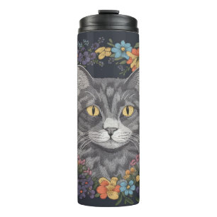 Mit unserer Katze gemütlich und Niedlich bleibe Thermosbecher