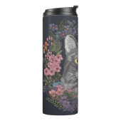 Mit unserer Katze gemütlich und Niedlich bleibe Thermosbecher (Nach links gedreht)