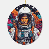 Mit unserer Retro Astronautenkunst können Sie Ihre Keramik Ornament (Links)