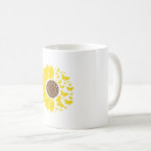 Mit unserer Sonnenblumen-Bliss-Tasse verlängern Si Kaffeetasse (VorderseiteRechts)