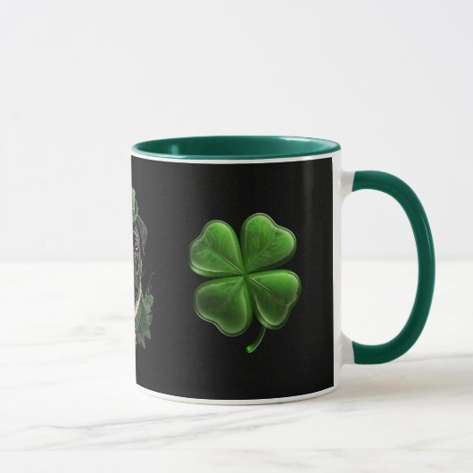 "Mit unserer St. Patrick's Mops Tasse das Glück sc (Rechts)