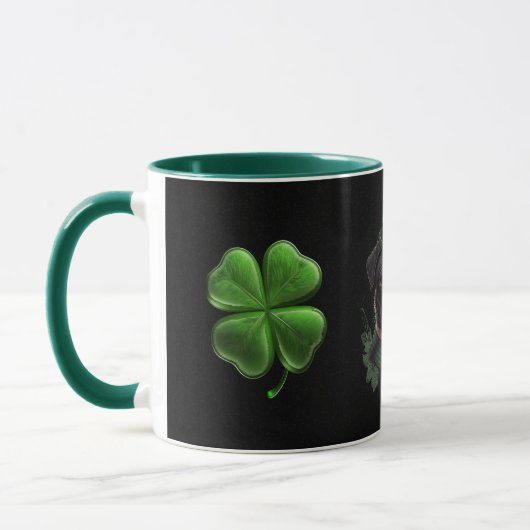 "Mit unserer St. Patrick's Mops Tasse das Glück sc (Links)