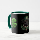 "Mit unserer St. Patrick's Mops Tasse das Glück sc (Vorderseite Links)