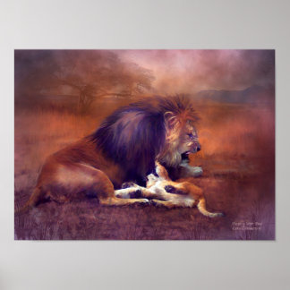 Mit Vater Art Poster spielen/drucken