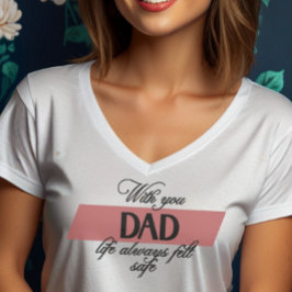 Mit Vater | Damen-V-Ausschnitt T-Shirt