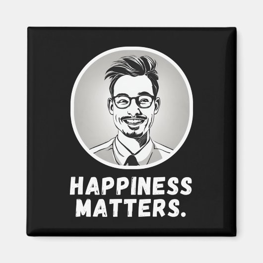 Mit Vector Illu die Typografie des Glücks verbreit Magnet (Vorne)
