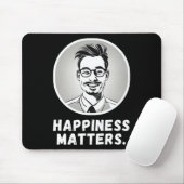 Mit Vector Illu die Typografie des Glücks verbreit Mousepad (Mit Mouse)