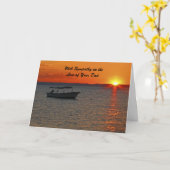 Mit Verlust des Vaters des Beileids, Sonnenunterga Karte (Gelbe Blume)