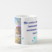 Mit Vertrauen und Entschlossenheit voranschreiten Kaffeetasse (Mittel)