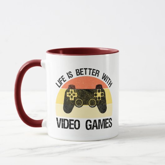 Mit Videospielen ist das Leben besser Tasse (Links)