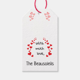 Mit viel Liebe Gift Tag (kann Personalisiert werde Geschenkanhänger