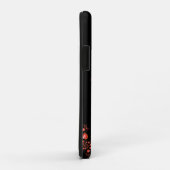 Mit viel Liebe Rot-Gelbe Herzen Fraktal Art Name Case-Mate iPhone Hülle (Hinten/Rechts)